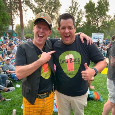 Look who likes his music & weather in the 80’s! 😁 it’s Dorrell Wenninger, Bends favorite Meteorologist, CO Daily News rocking with the @dadbods_band. 😄🤘🤩

#dadbods #dadbodsband #munchandmusic #codaily #codailynews #bendbews #bendweather #bend #visitbend  @centraloregondaily #rockthebod #drakepark @wenningwx