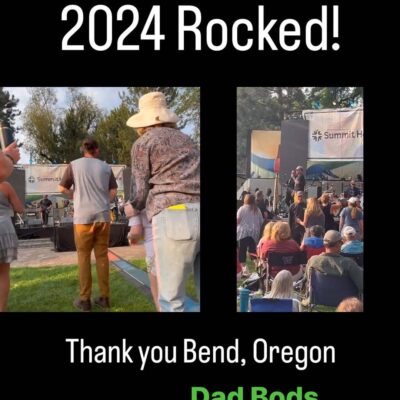 FEELING INCREDIBLY GRATEFUL for all the amazing opportunities the Dad Bods had in 2024! 🎶One of the biggest highlights was rocking out for over 2,500 people at Munch & Music in beautiful Drake Park. 🙌 Thank you for all your love and support this year everyone! 🎶🩵 Here’s to more music and memories in 2025! ⭐️🎸

#DadBodsBand #dadbods #MunchAndMusic #BendOregon #Grateful #bendmusic #bendlive #visitbend #bendlife #bendbands @munchandmusicbend #bucketlist #munchandmusicbend #inbendoregon #inbendor